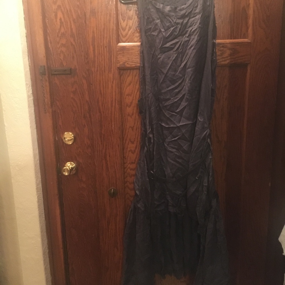 Ann demeulemeester silk avant garde dress